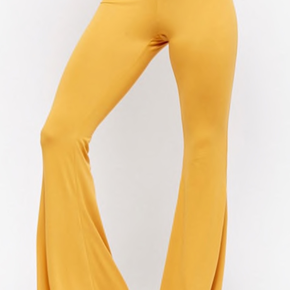 Orange Flare Pants- Forever 21